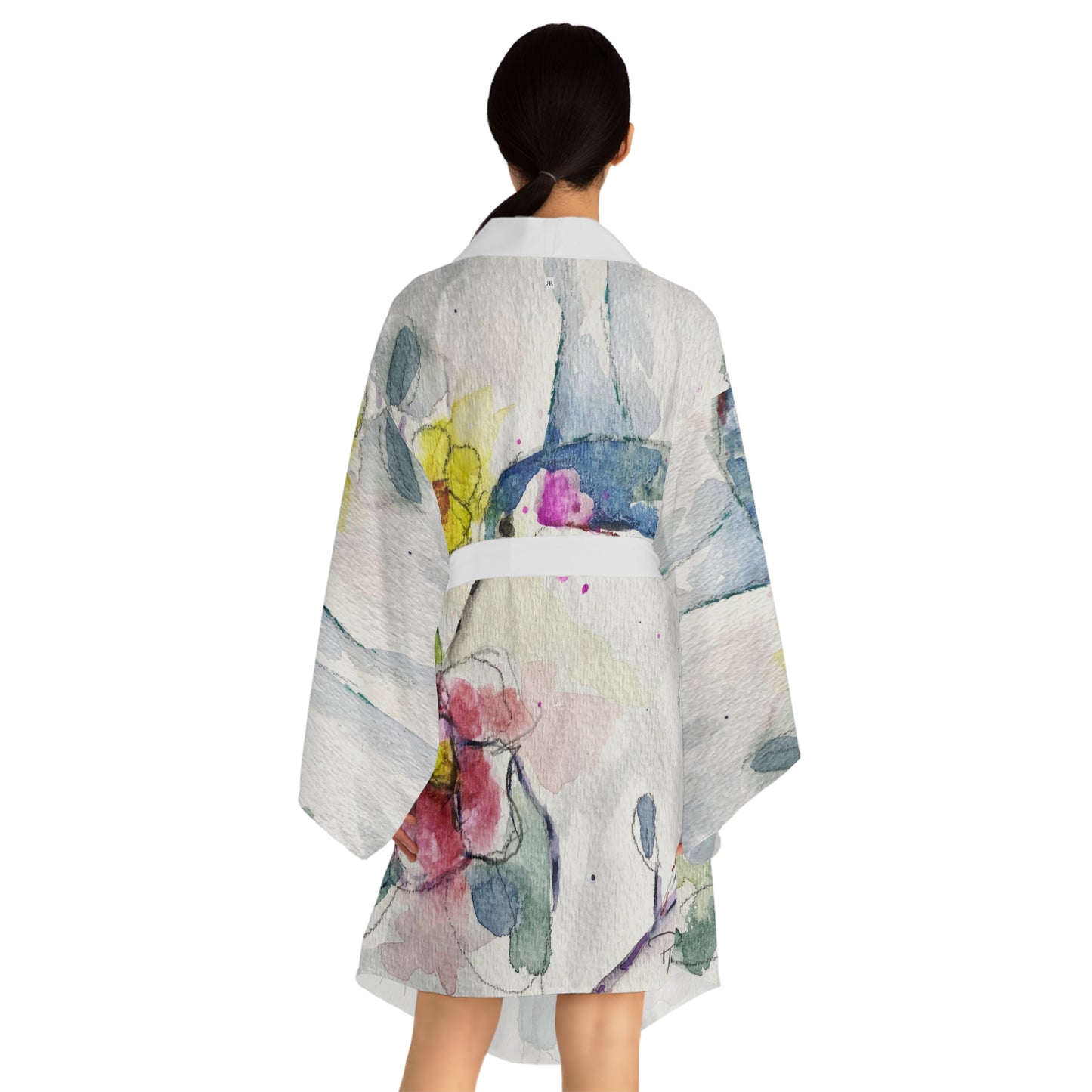 Kimono Robe -Abstract Hummingbird
