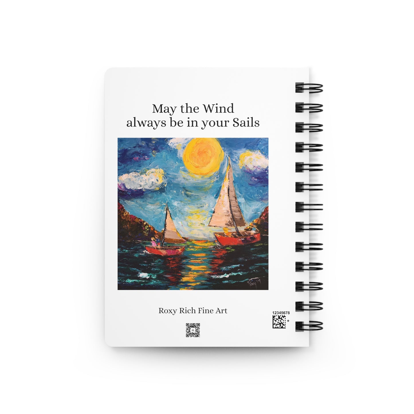 Congratulations Son (from Father)- Sailboats-With Sentiments Spiral Bound Journal