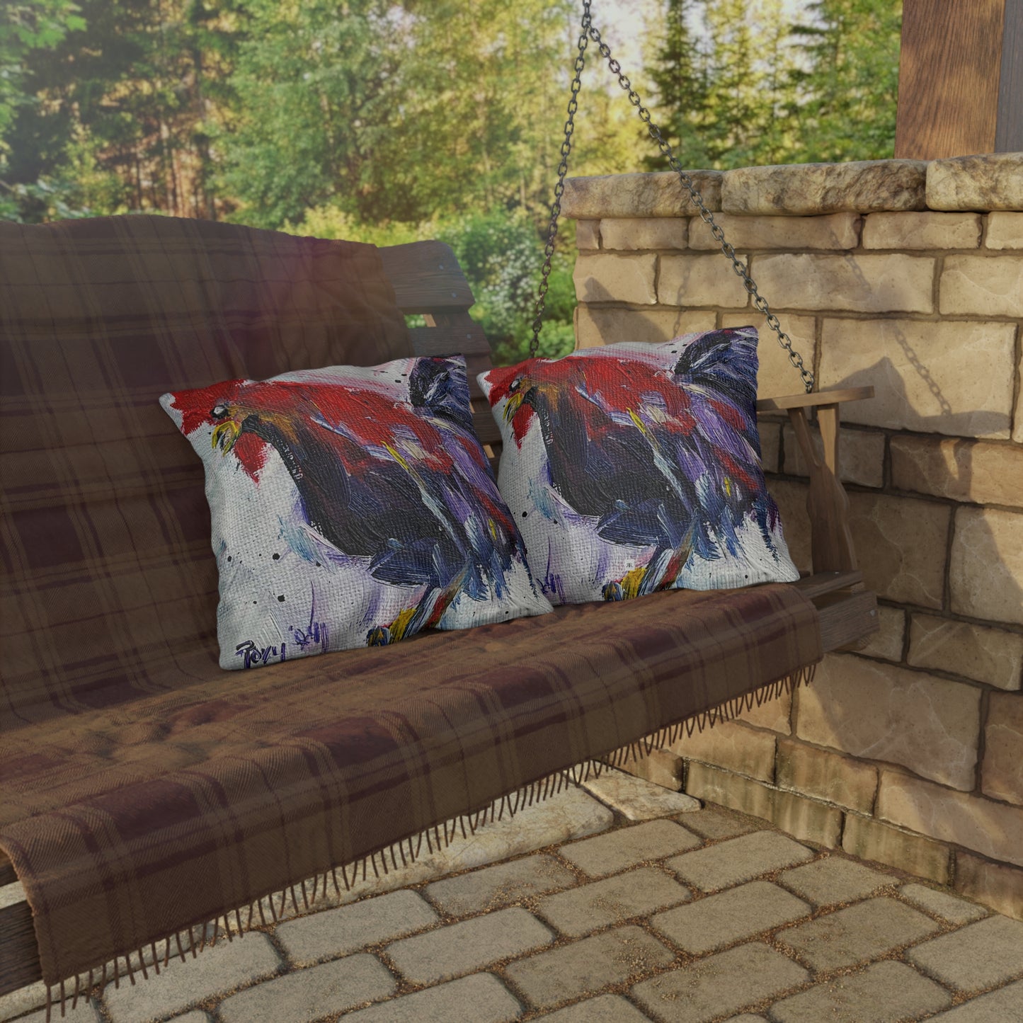 Mientras el gallo canta Cojines para exteriores