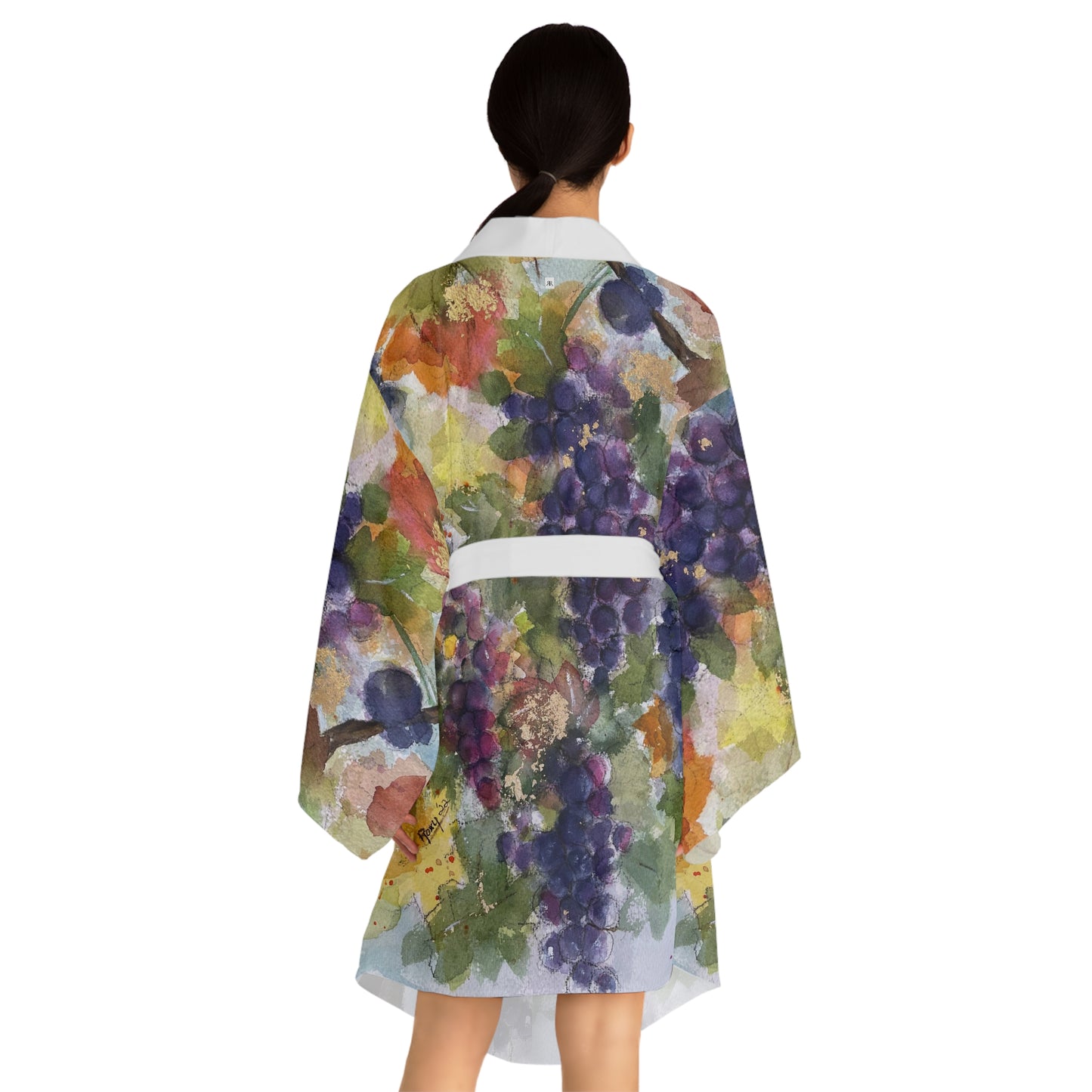 Kimono Robe -Plump Grapes on the Vine