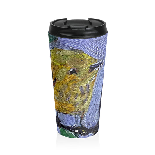 Yellow Warbler Stainless Steel Travel Mug