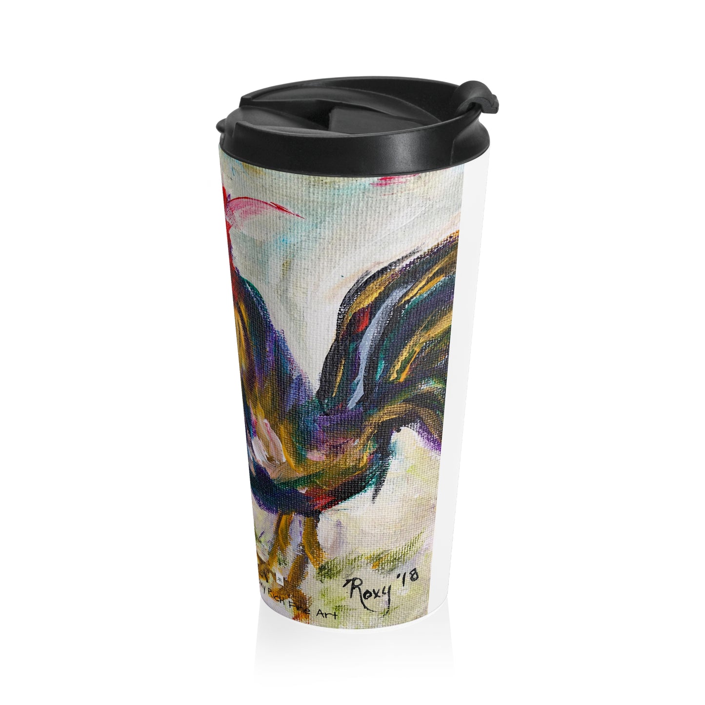 Barnyard Bully (Coq) Tasse de voyage en acier inoxydable