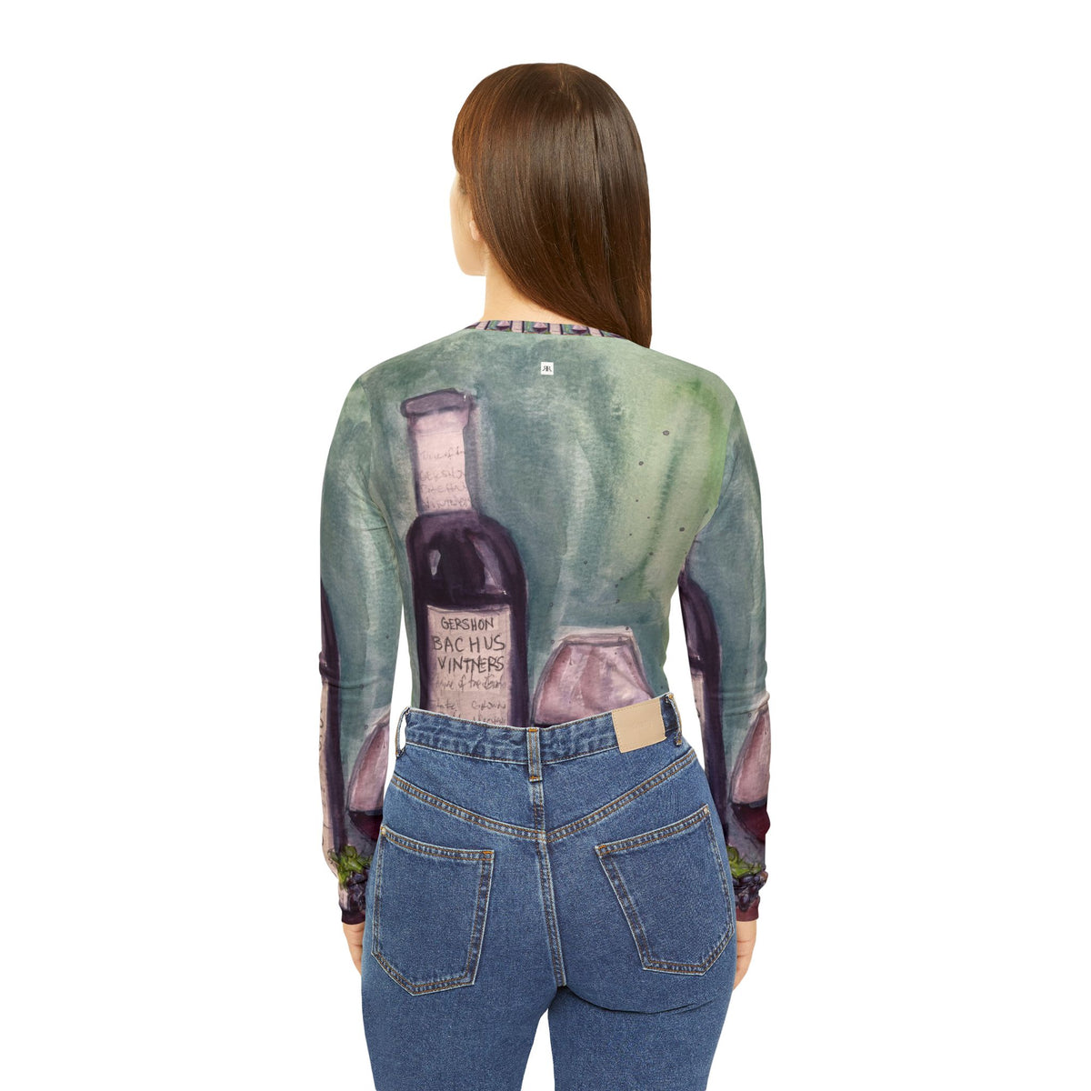 Women's Long Sleeve V-neck Shirt -GBV Erato-Cabernet-Franc