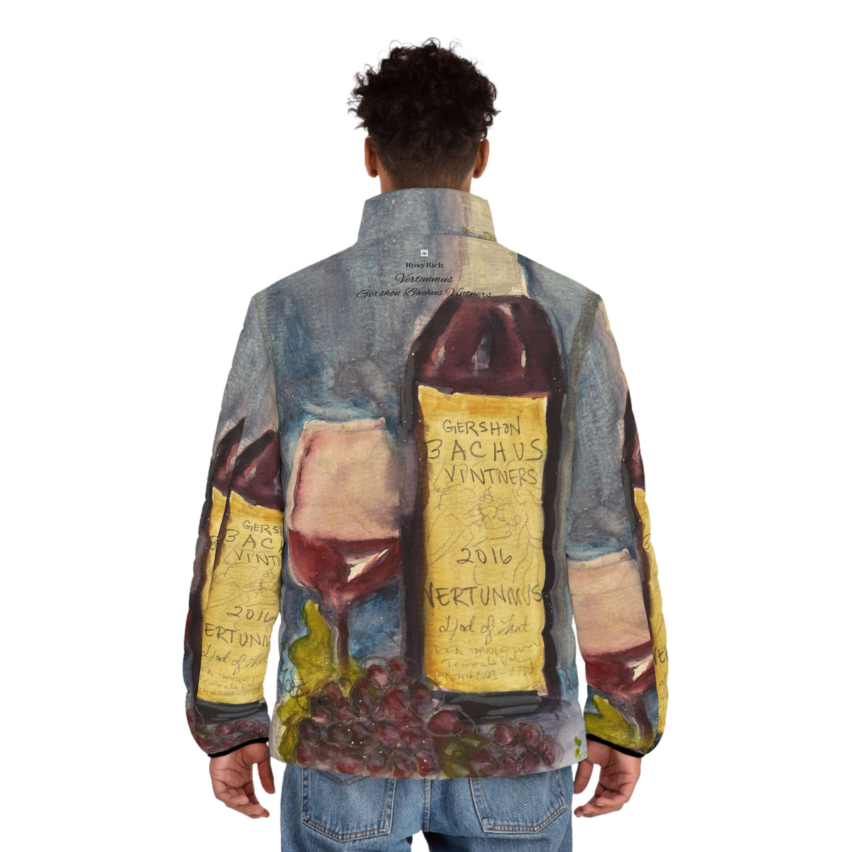 Men's Puffer Jacket - Roxy Rich Art-Vertunmus-GBV Wine