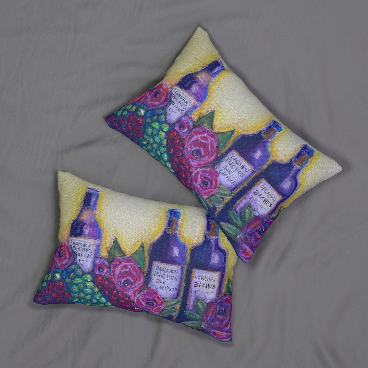 GBV Wine and Roses Lumbar Pillow