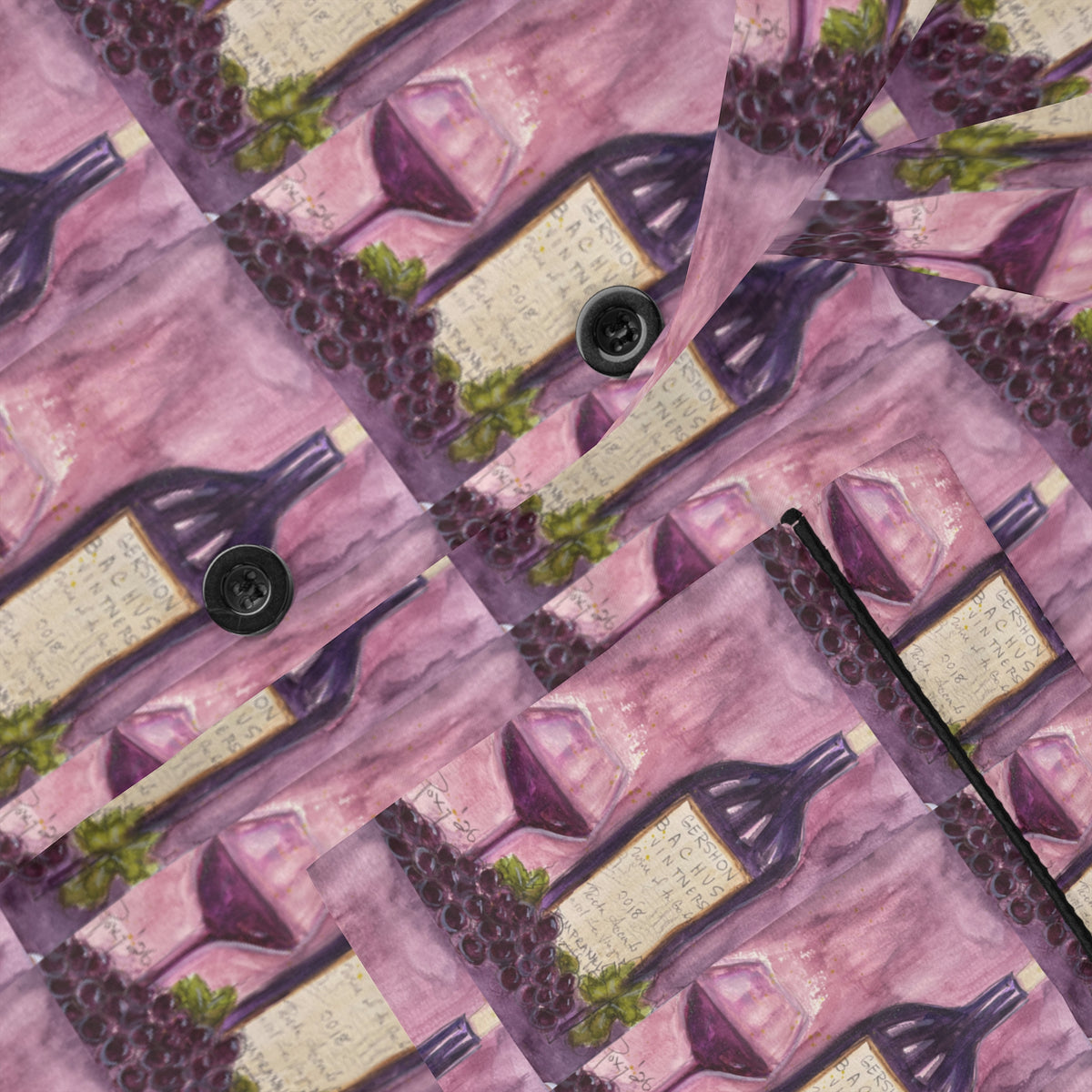 Satin Pajamas — Luxurious Silky Sleepwear Set- Porta Accanto Tempranillo-GBV Wine and Clique Glass