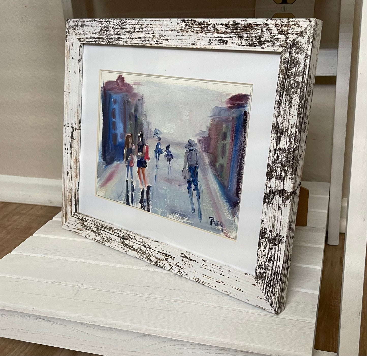 City Strolling -Original Oil Painting-Figure Study