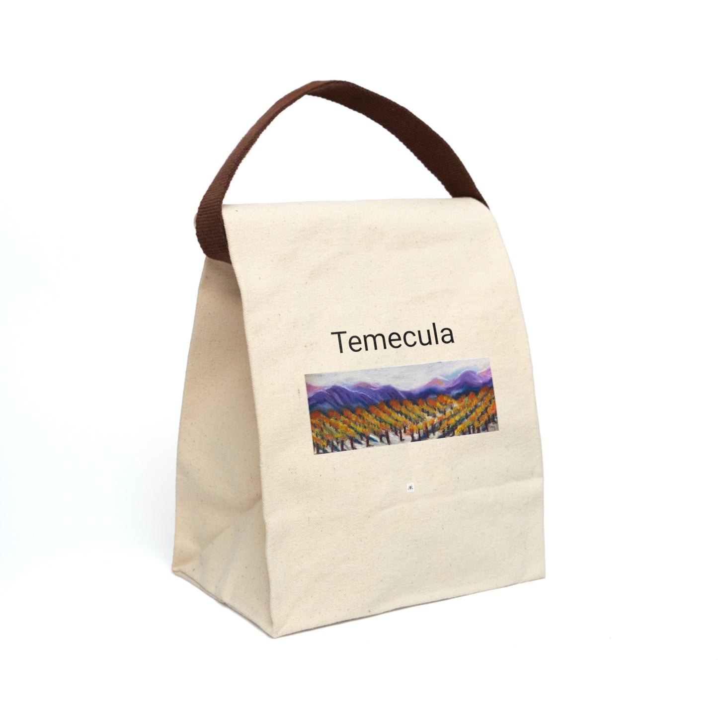 Misty Vines Temecula Souvenir Canvas Lunch Bag With Strap
