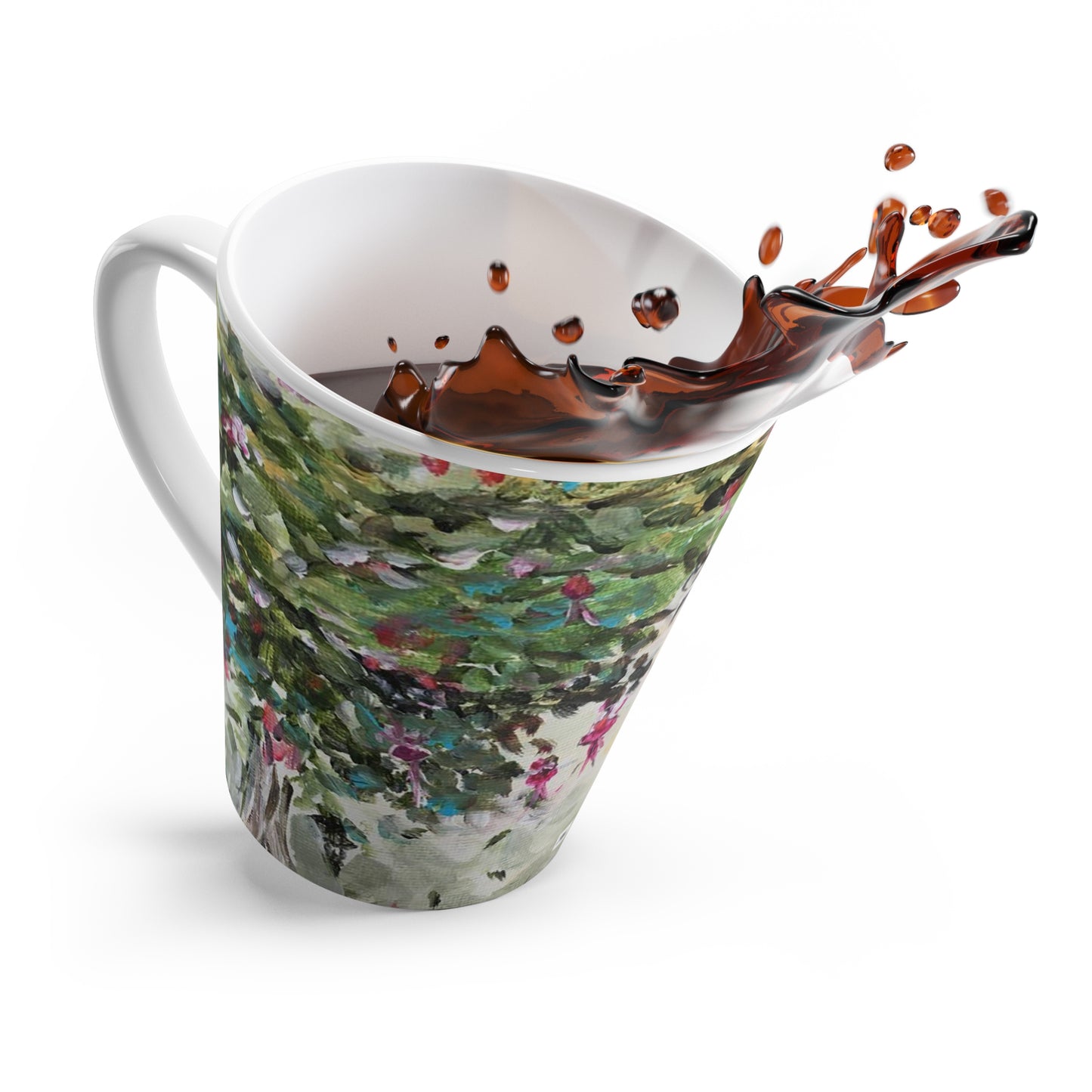 Mug - Hummingbird with Fuchsias-Made in and Ships from USA