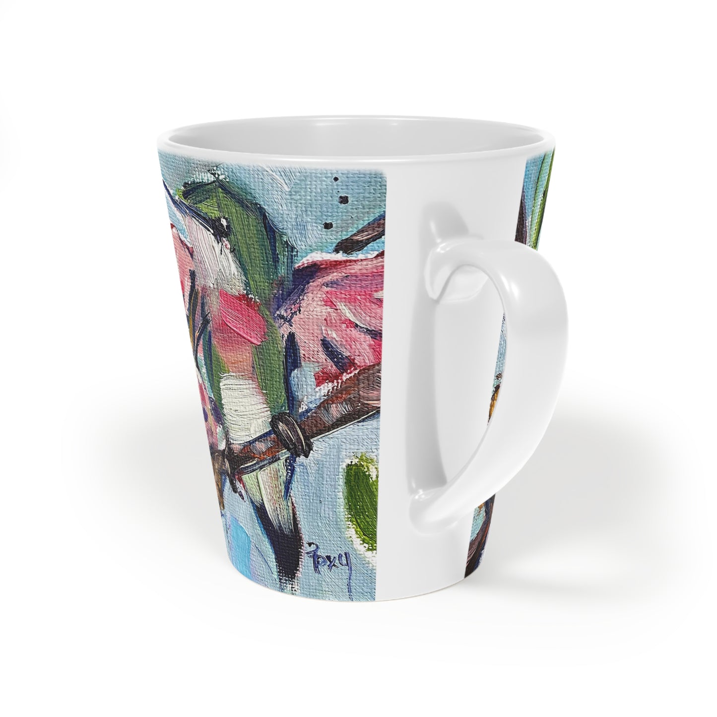 Hungry Hummers Latte Mug, 12oz