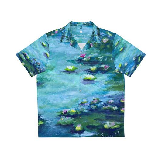 Water Lilies  Men's Hawaiian Shirt
