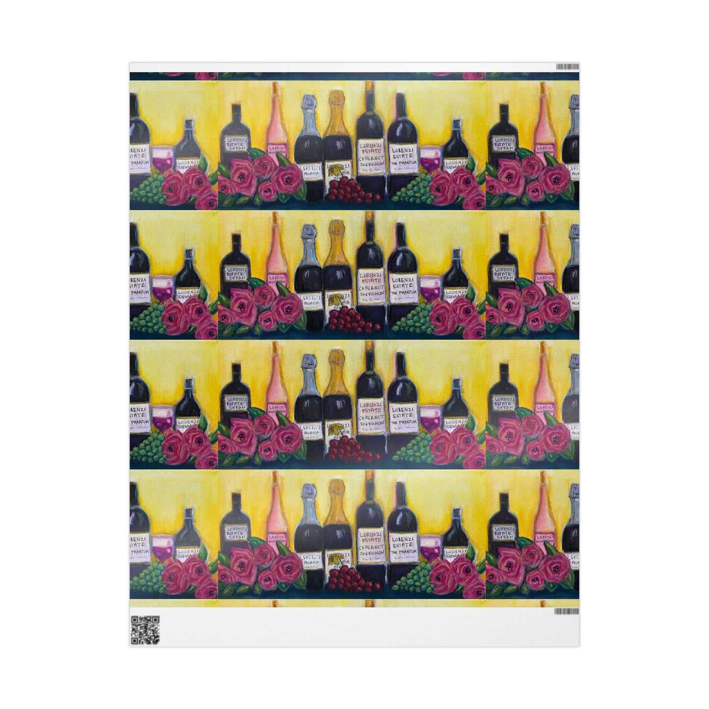 Lorenzi Estate Wine and Roses Large Print Wrapping Papers