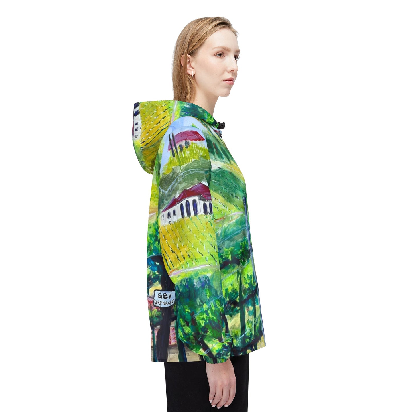 Lightweight Windbreaker Jacket — Grenache Vines at Gershon Bachus Vintners