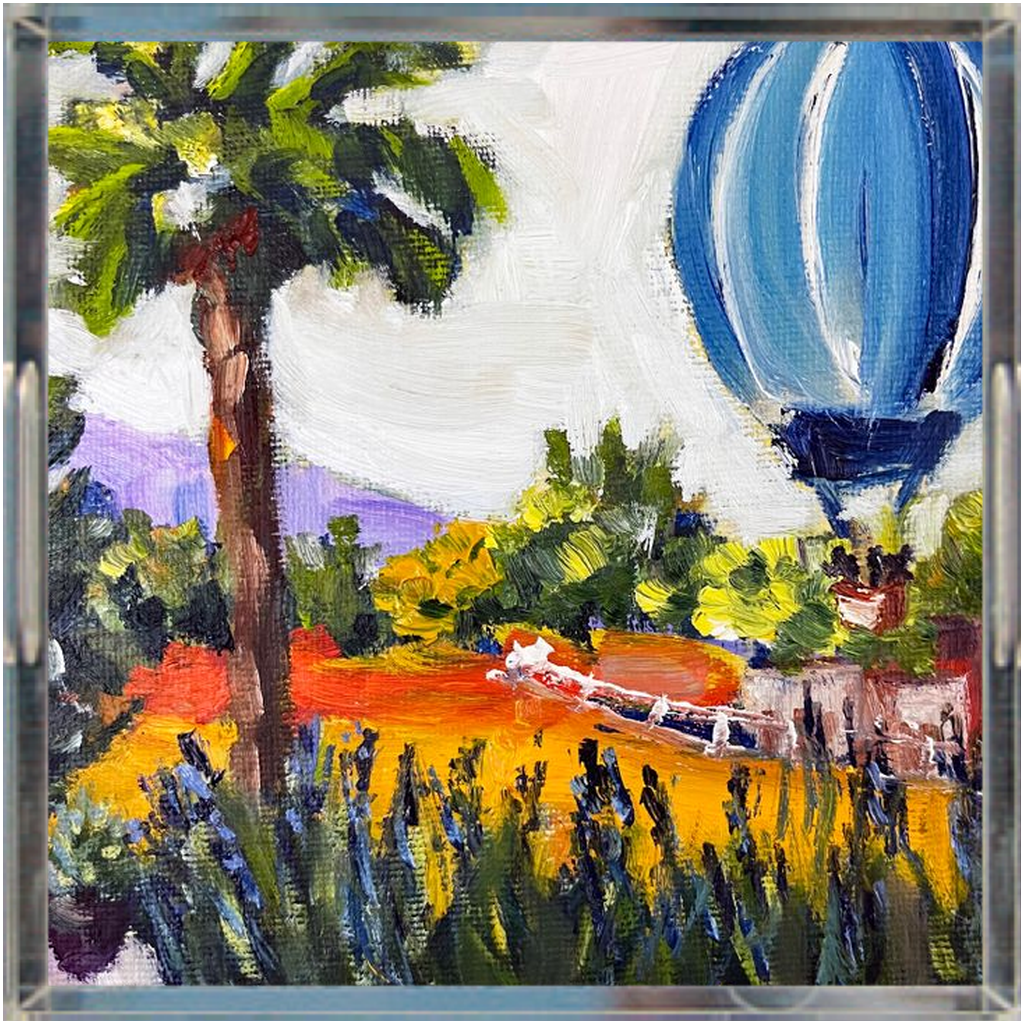 Globos de Lorenzi- Bandeja Acrílica Cuadrada