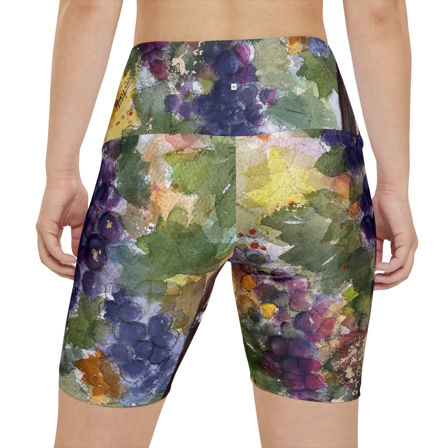 Women's Workout Shorts - Plump Grapes