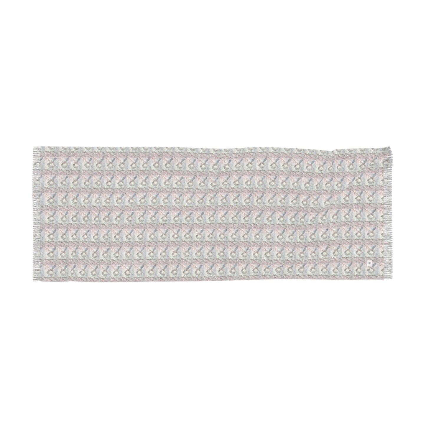 Colorful Scarf — Artistic Lightweight Neck Wrap- Cute Little Blue Tailed Fairy Wren -Australian Bird