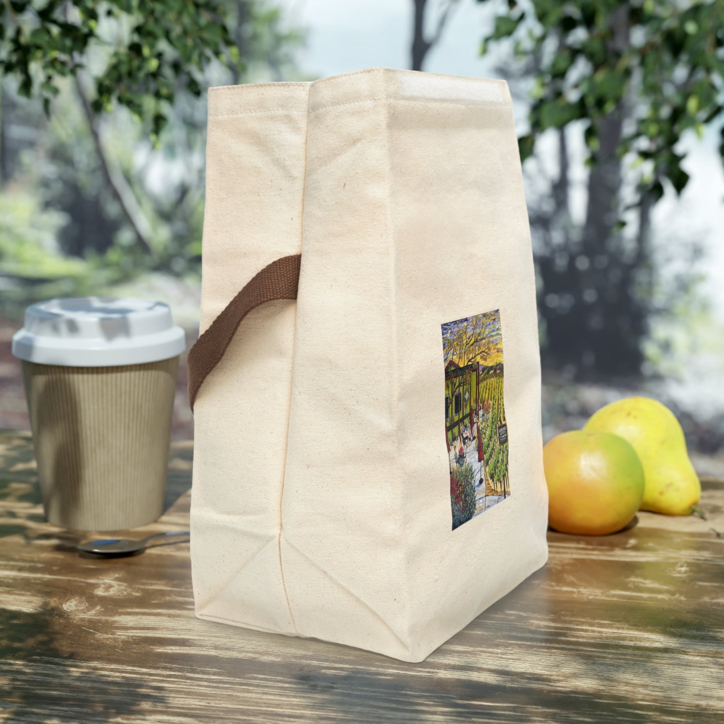 Lorenzi Estate Terrace Canvas Lunch Bag With Strap