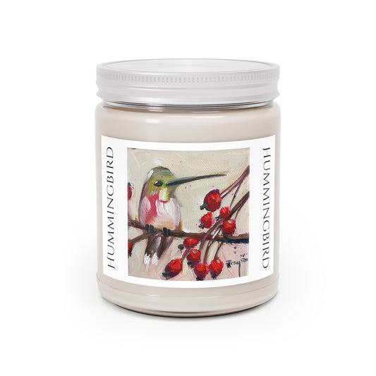 Hummingbird with Berries Scented Candle 9oz