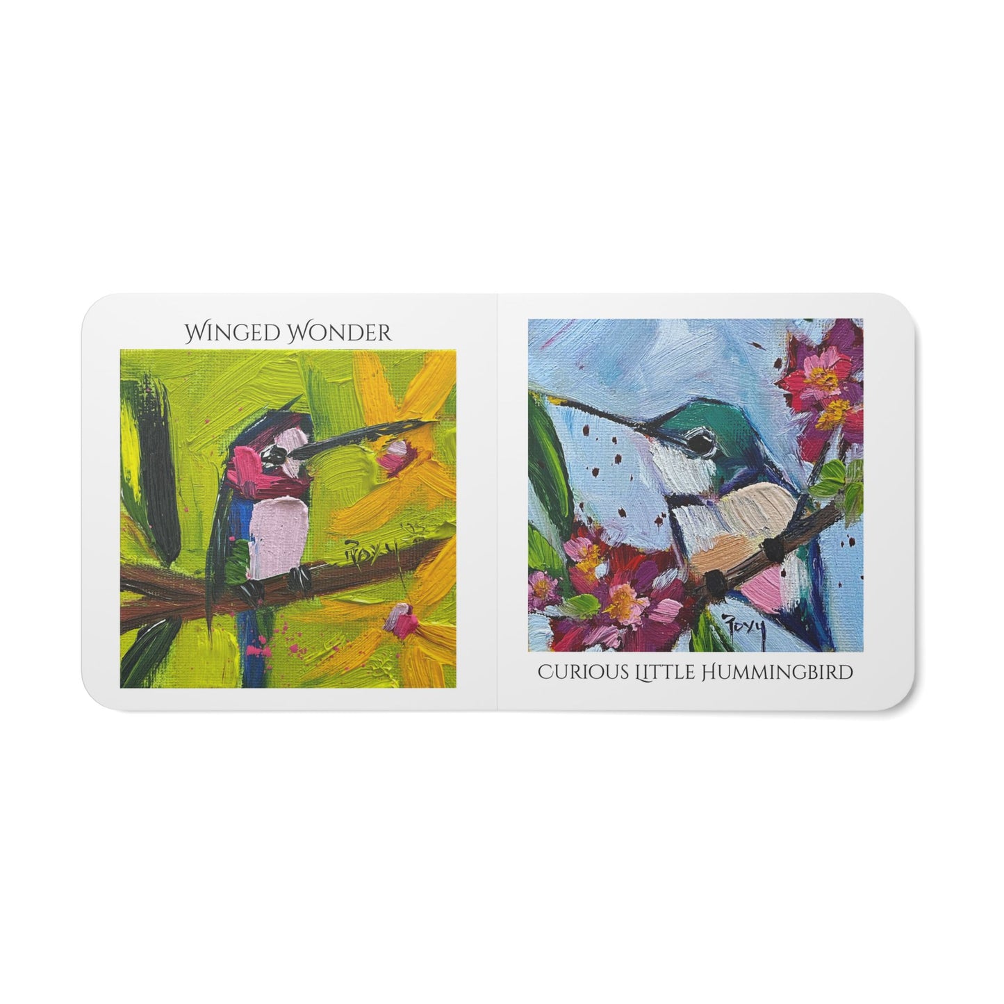 Board Book — Hummingbird Lady (Powder Room Companion)-Roxy Rich Cheerful Paintings Picture Book