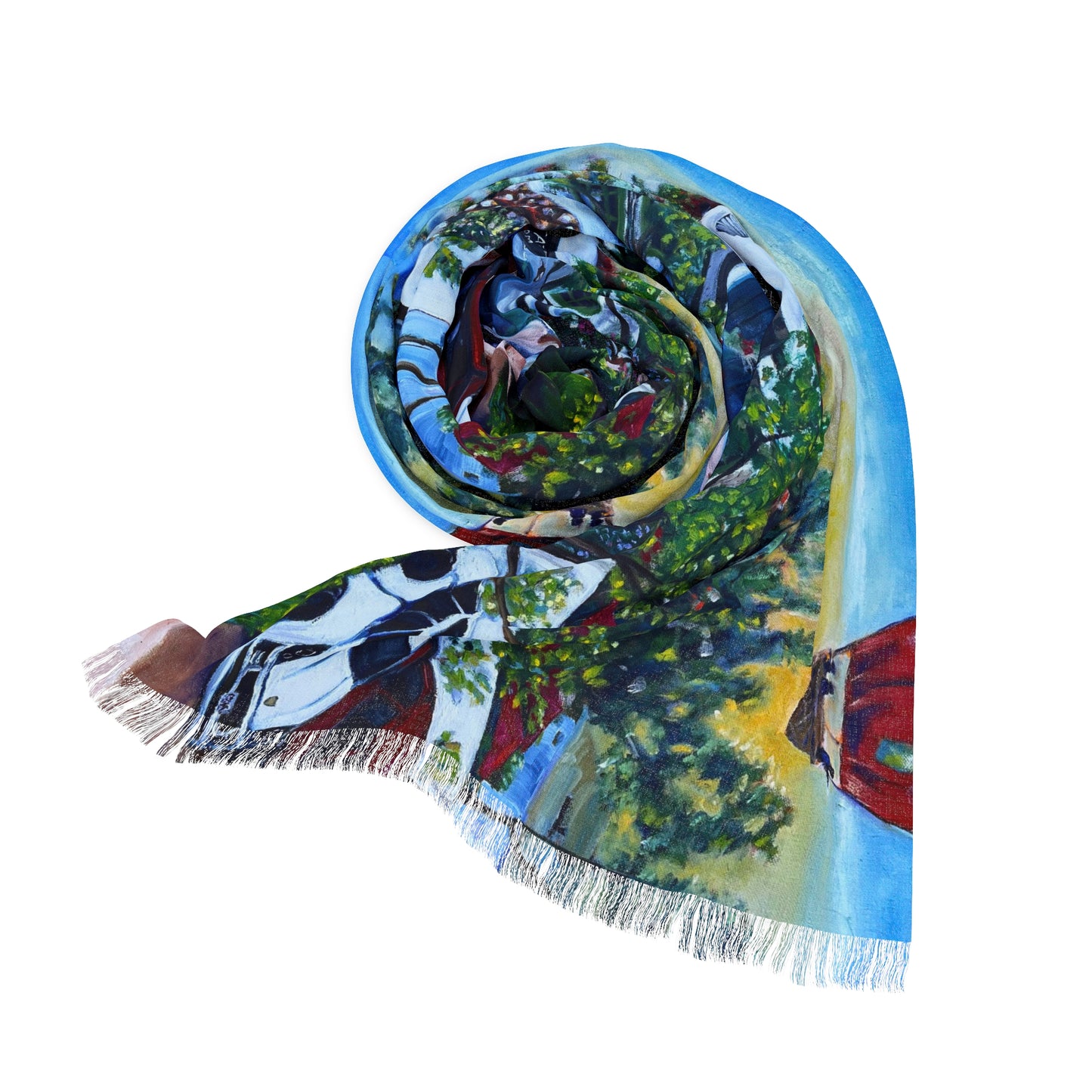 Colorful Scarf — Artistic Lightweight Neck Wrap- Lorenzi Estate 2025