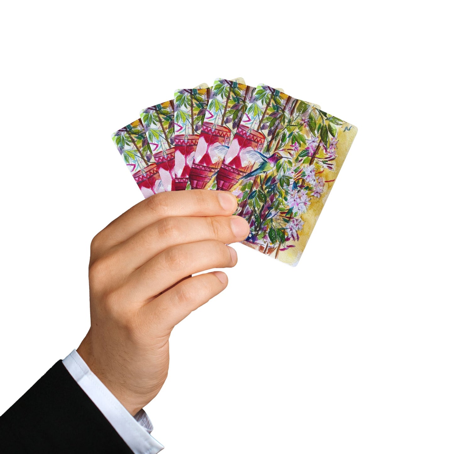 Playing Cards-Hummingbird by the Jasmine