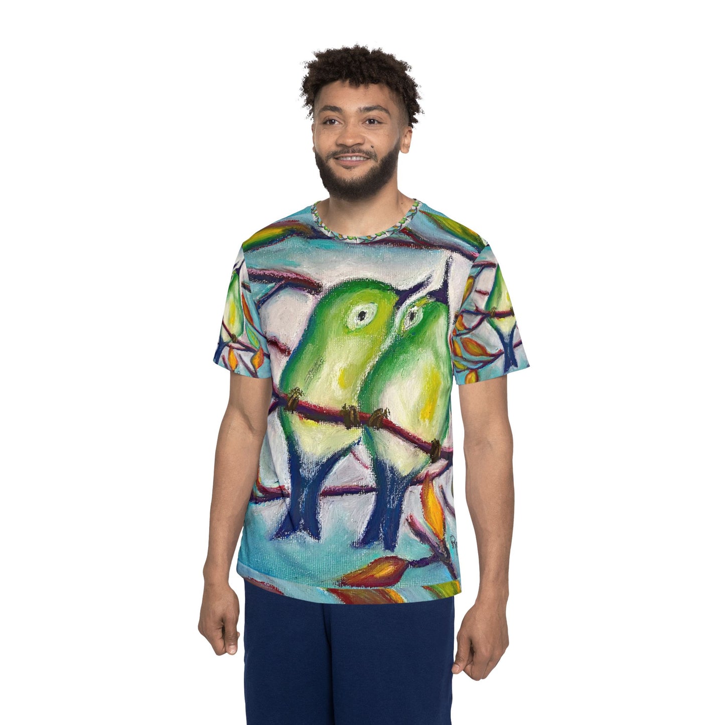 Men's Sports Jersey - Cuddling Warblers