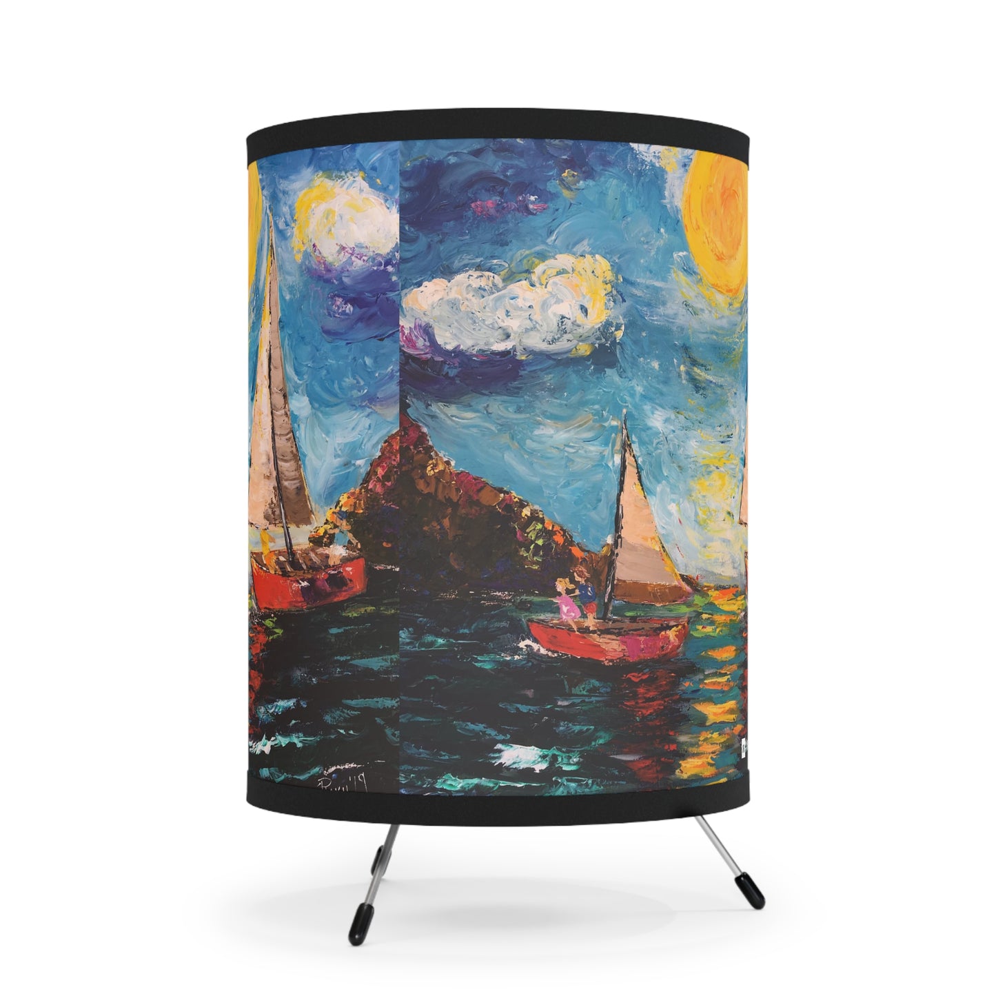 Tripod Lamp -Sunny Sails