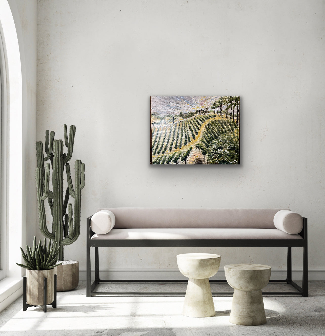 Brenda's View (au domaine Lorenzi) 24 x 30 Impression giclée embellie