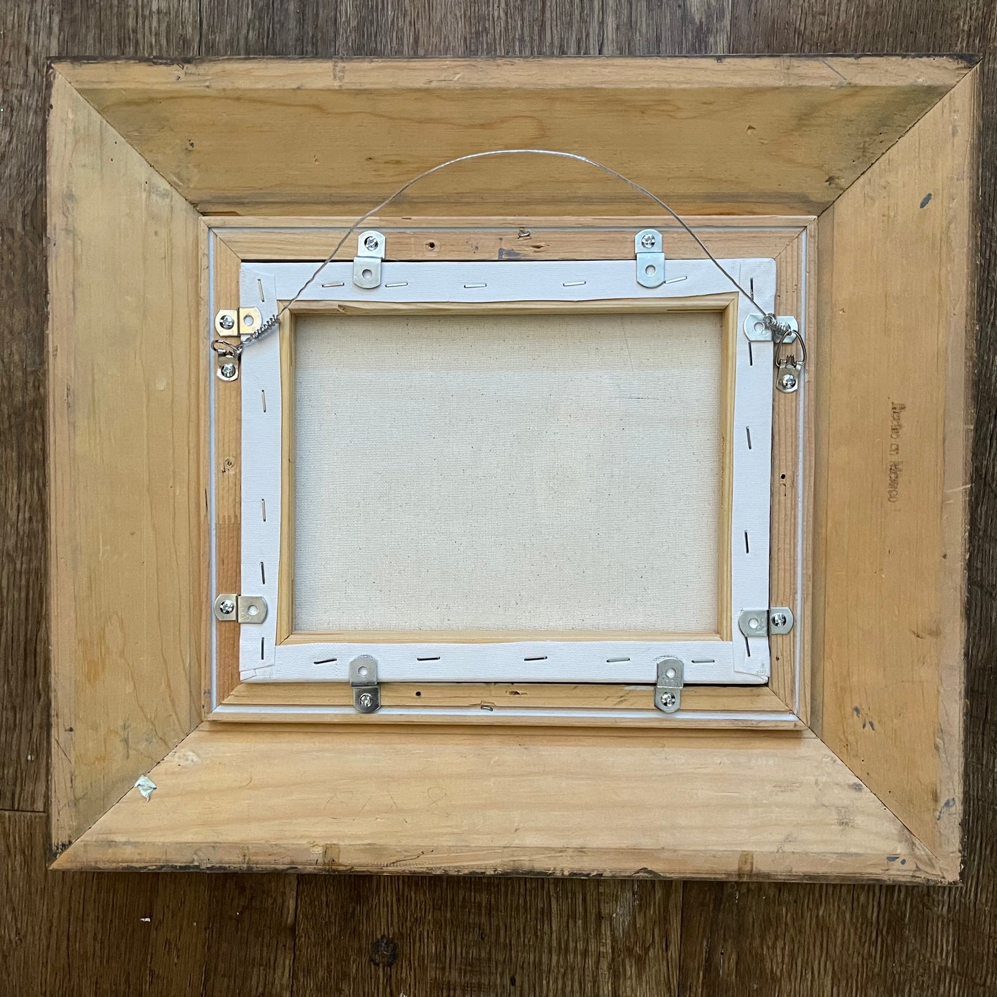 Temecula Lavender Farm Peinture à l’huile originale 8 x 10 Encadrée