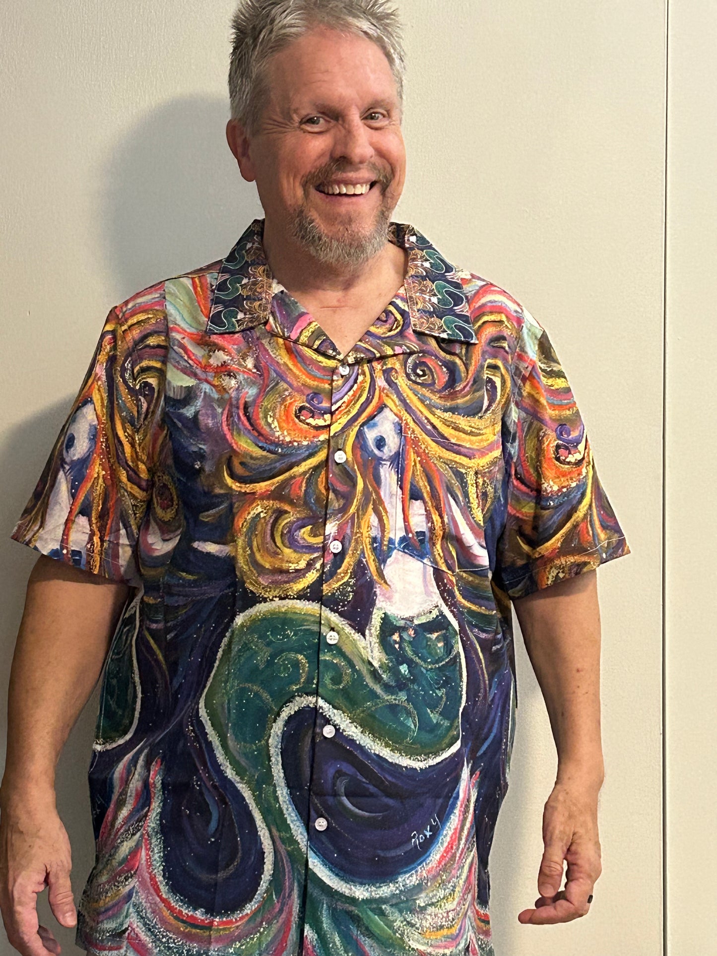 La sirène hurlante alias Chemise hawaïenne pour hommes Sirène