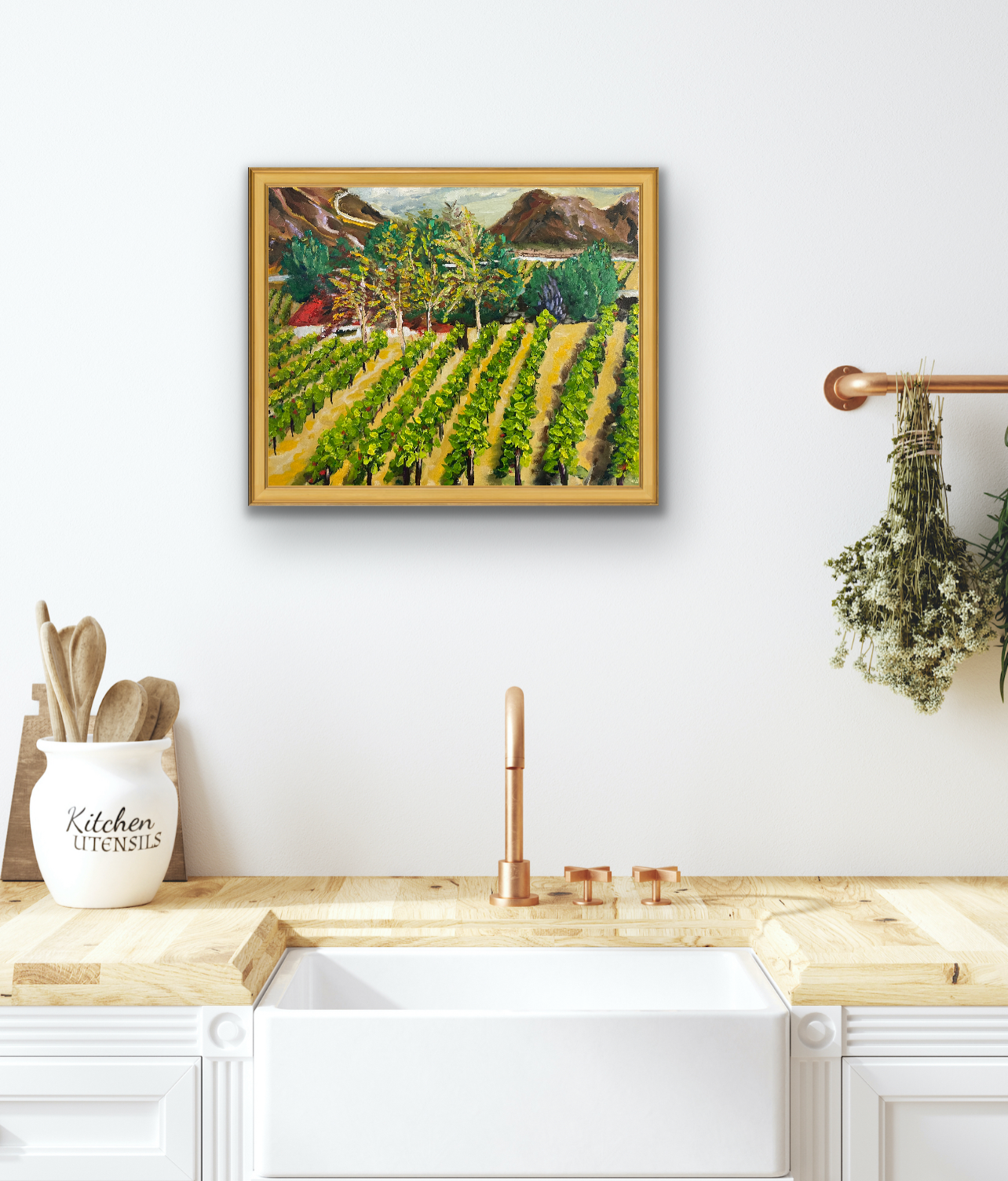 Kurt's View at Somerset Original Oil Landscape Painting Framed