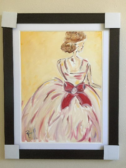 This is it! Bride- Original Oil Painting Framed