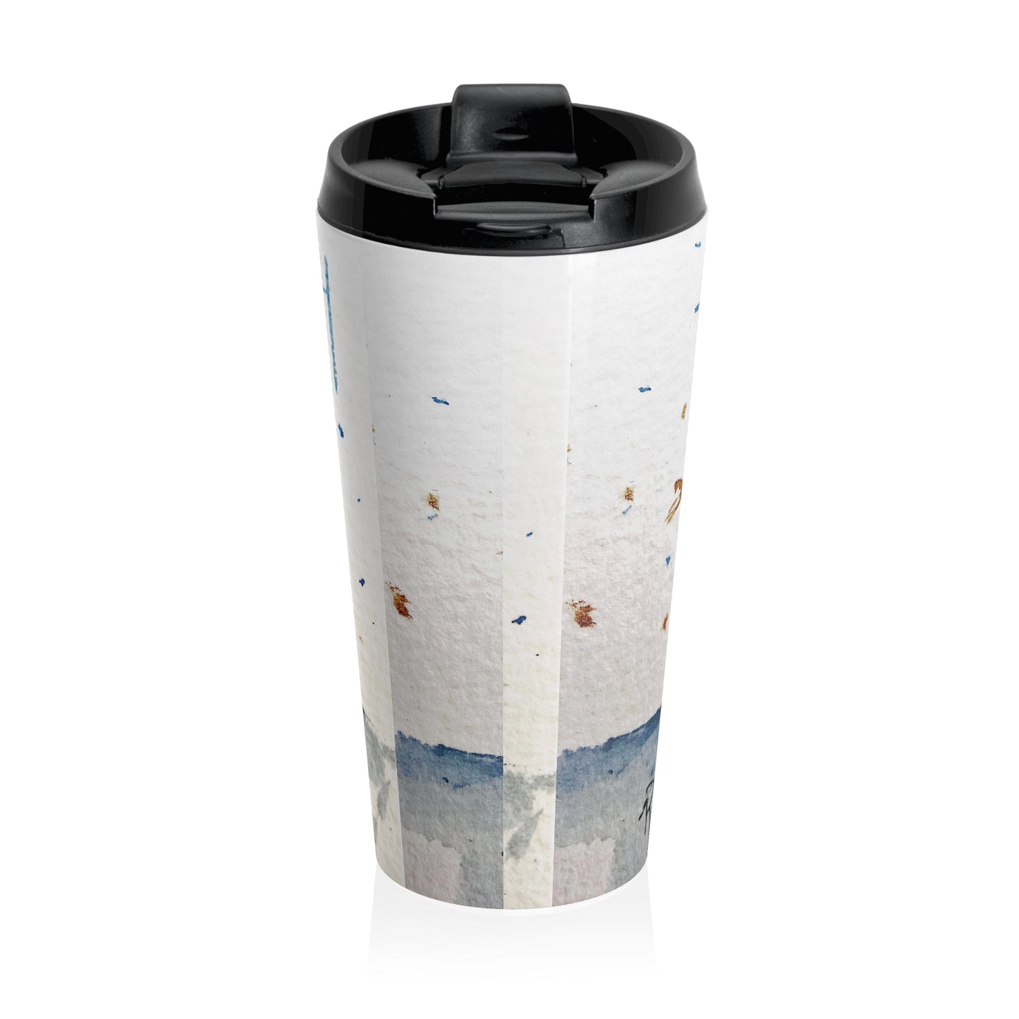 Merry Snowman Stainless Steel Travel Mug