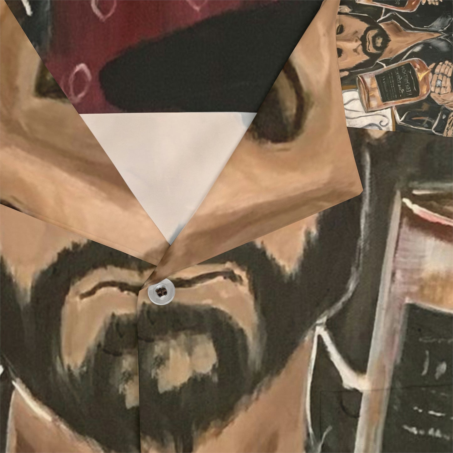 He's Crafty Original Hot Guy Bartender Painting Chemise hawaïenne pour hommes