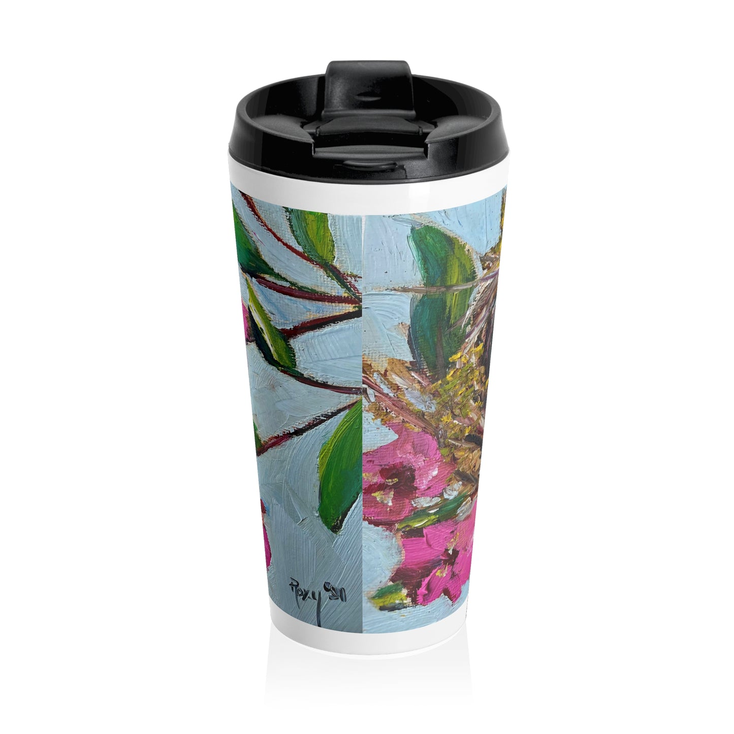 Robin Eggs in a Nest Stainless Steel Travel Mug