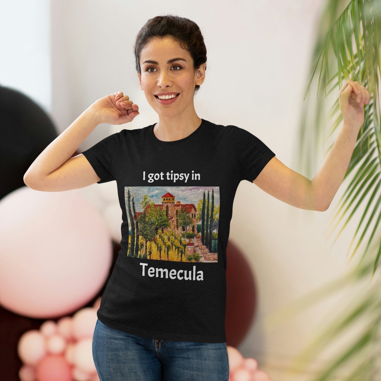 Je me suis ivre dans le tee-shirt Triblend ajusté pour femmes de Temecula, souvenir du tee-shirt Temecula avec « Lorimar en automne »