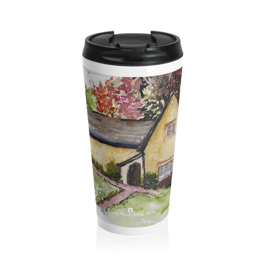 Woodwells Cottage at Owlpen Manor Cotswolds Stainless Steel Travel Mug