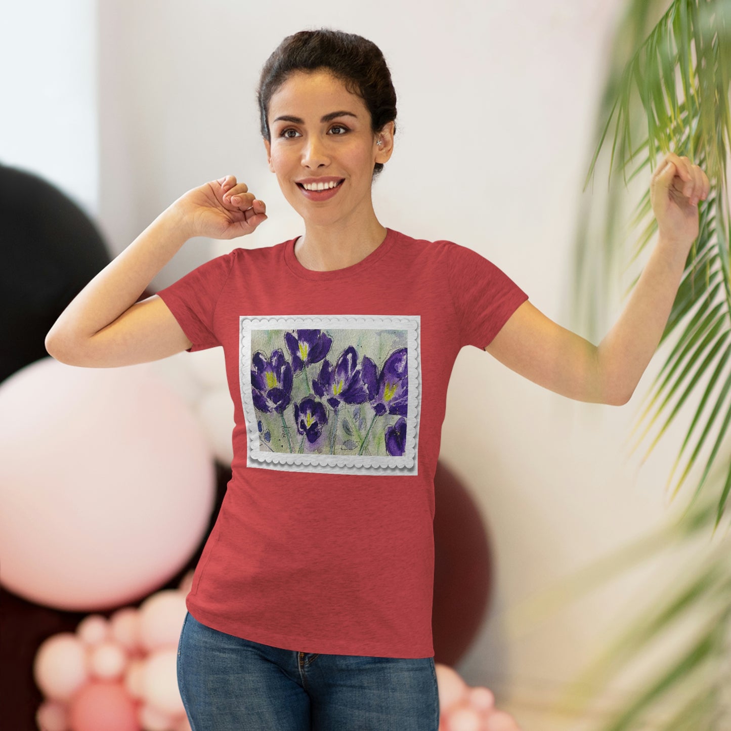 Crocuses T-shirt ajusté Triblend Tee pour femme