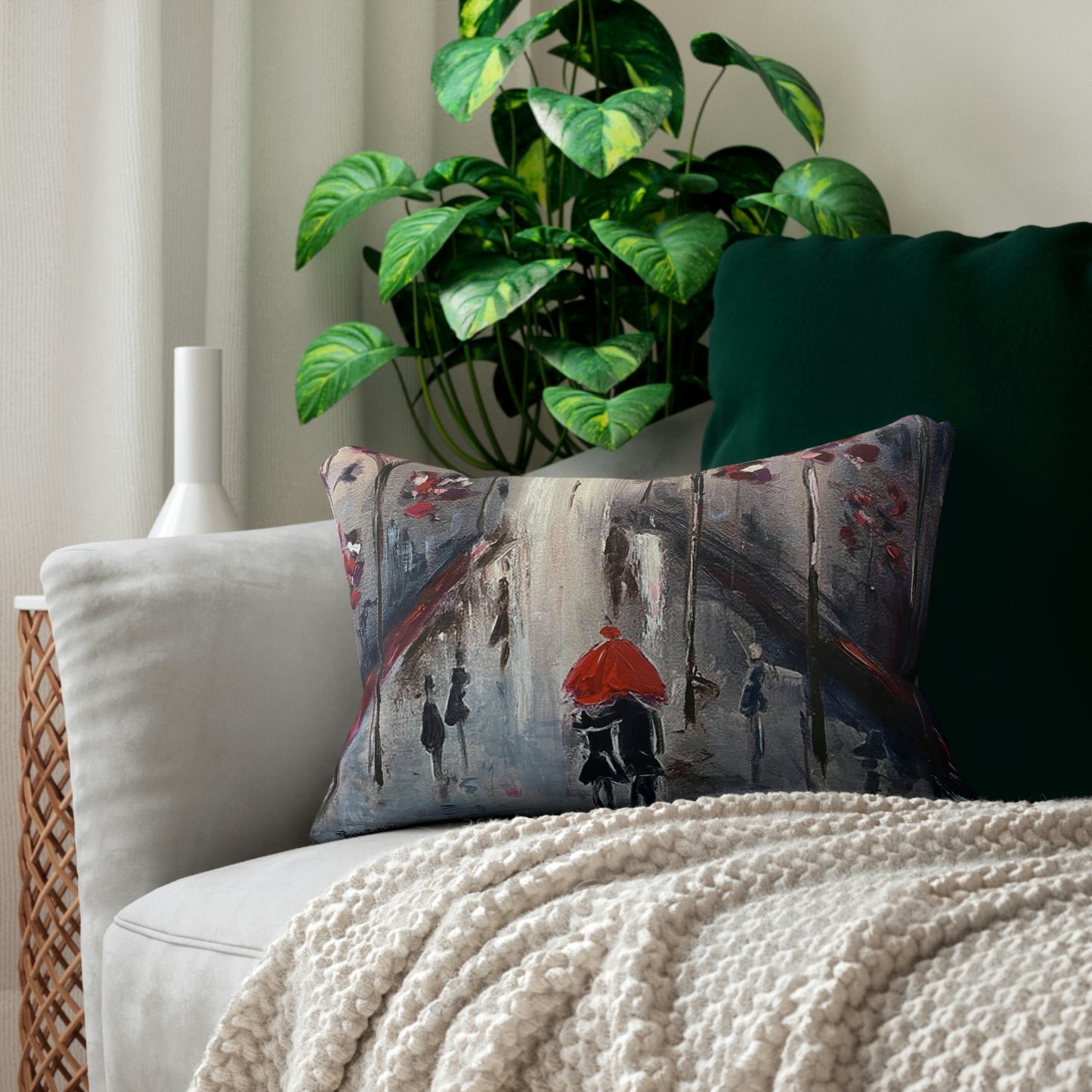 Coussin lombaire « promenade » pour couple romantique