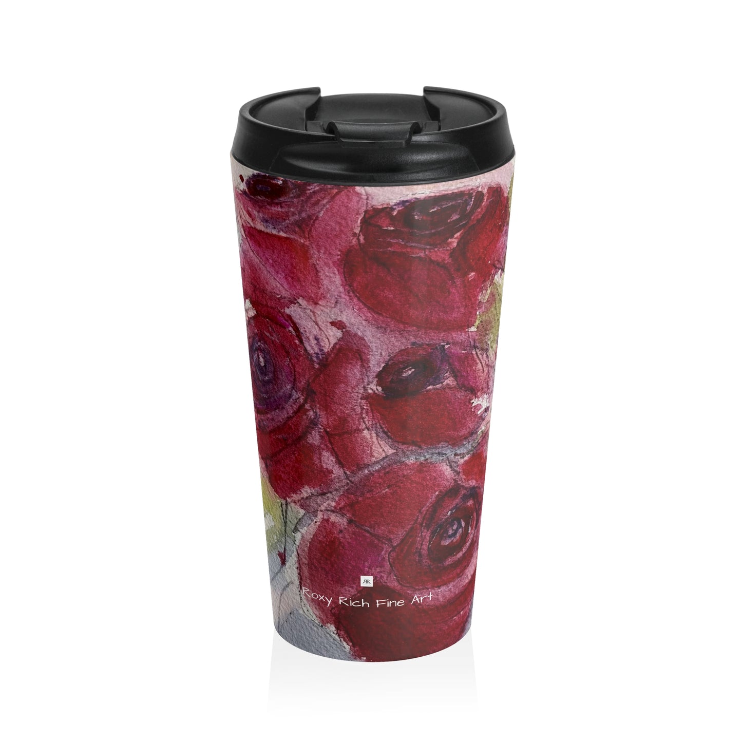Red Roses Stainless Steel Travel Mug