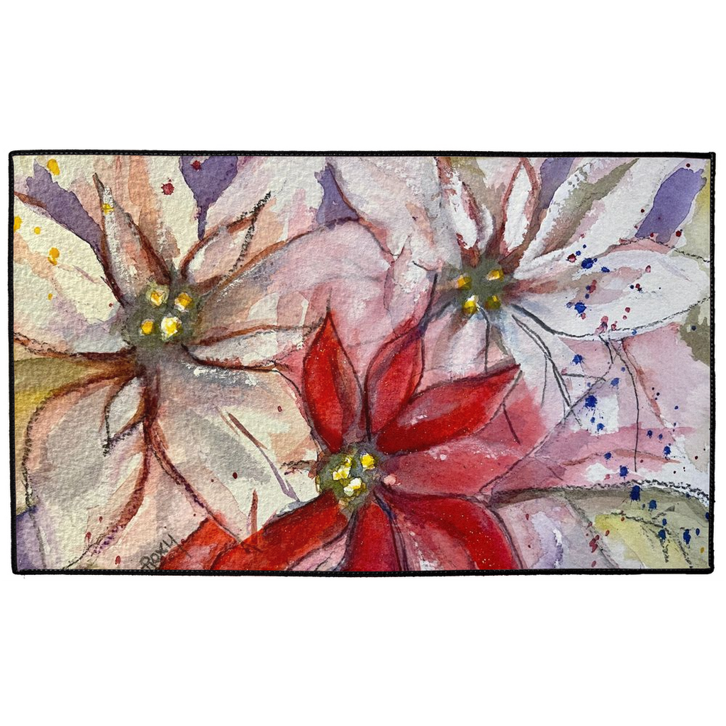 Poinsettias Indoor/Outdoor Floor Mats