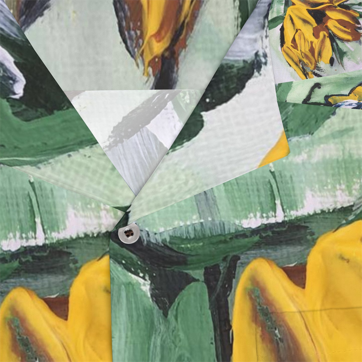 Tournesols dans un vase blanc Chemise hawaïenne pour hommes