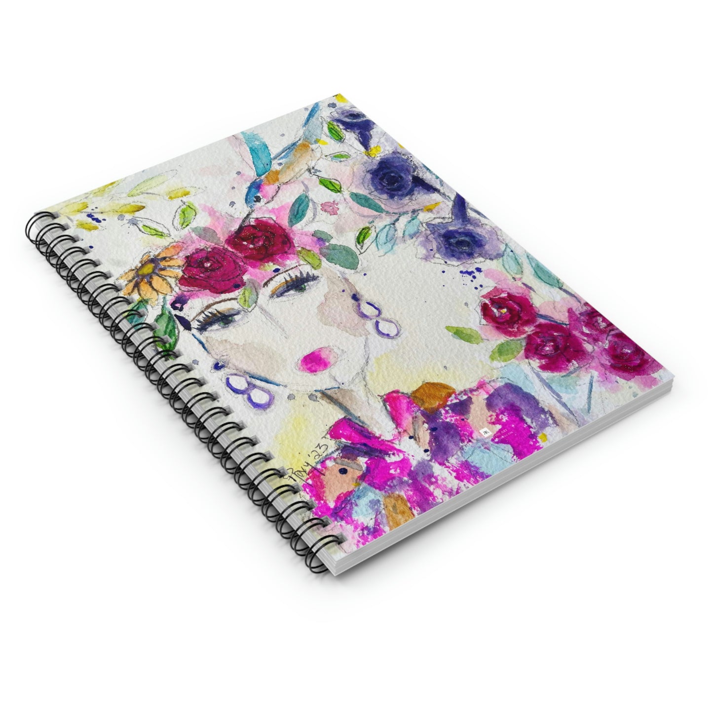 Haute Couture Hummingbird Spiral Notebook