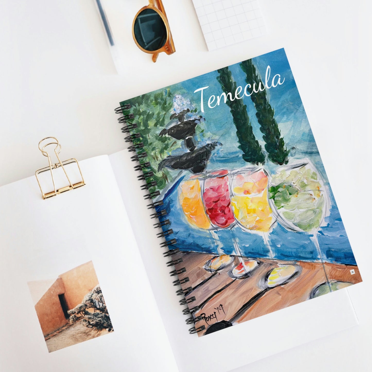 Cócteles de vino "Temecula" Cuaderno de espiral