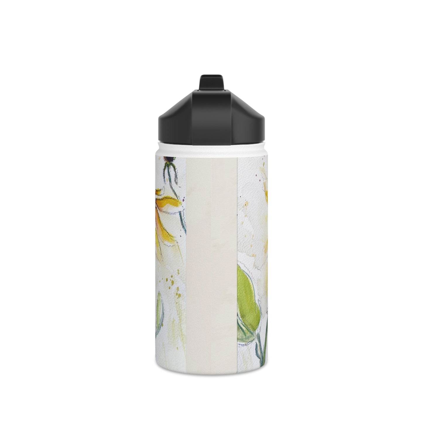 Autumn Sunflowers Stainless Steel Water Bottle, Standard Lid
