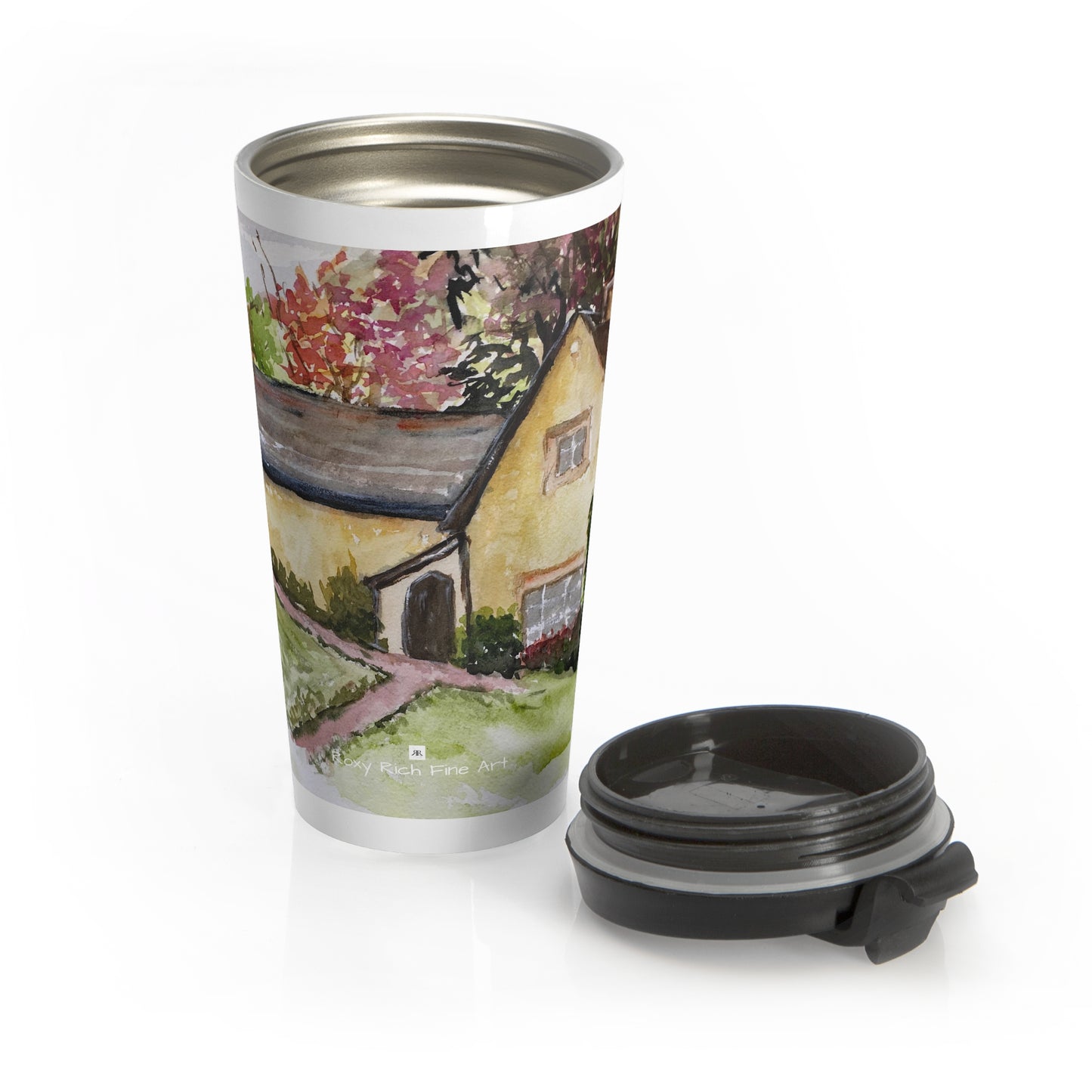 Woodwells Cottage at Owlpen Manor Cotswolds Stainless Steel Travel Mug