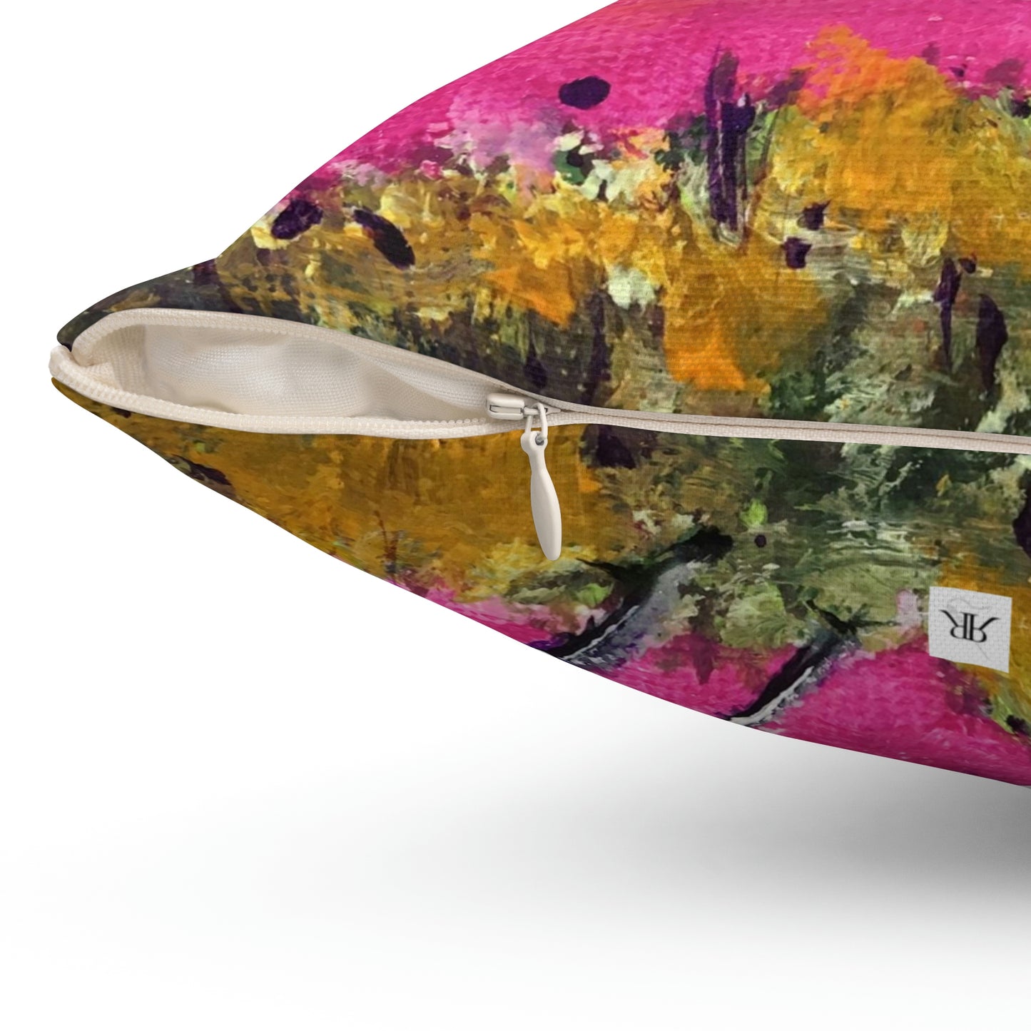 Whimsical Wren Bird Indoor Spun Polyester Square Pillow