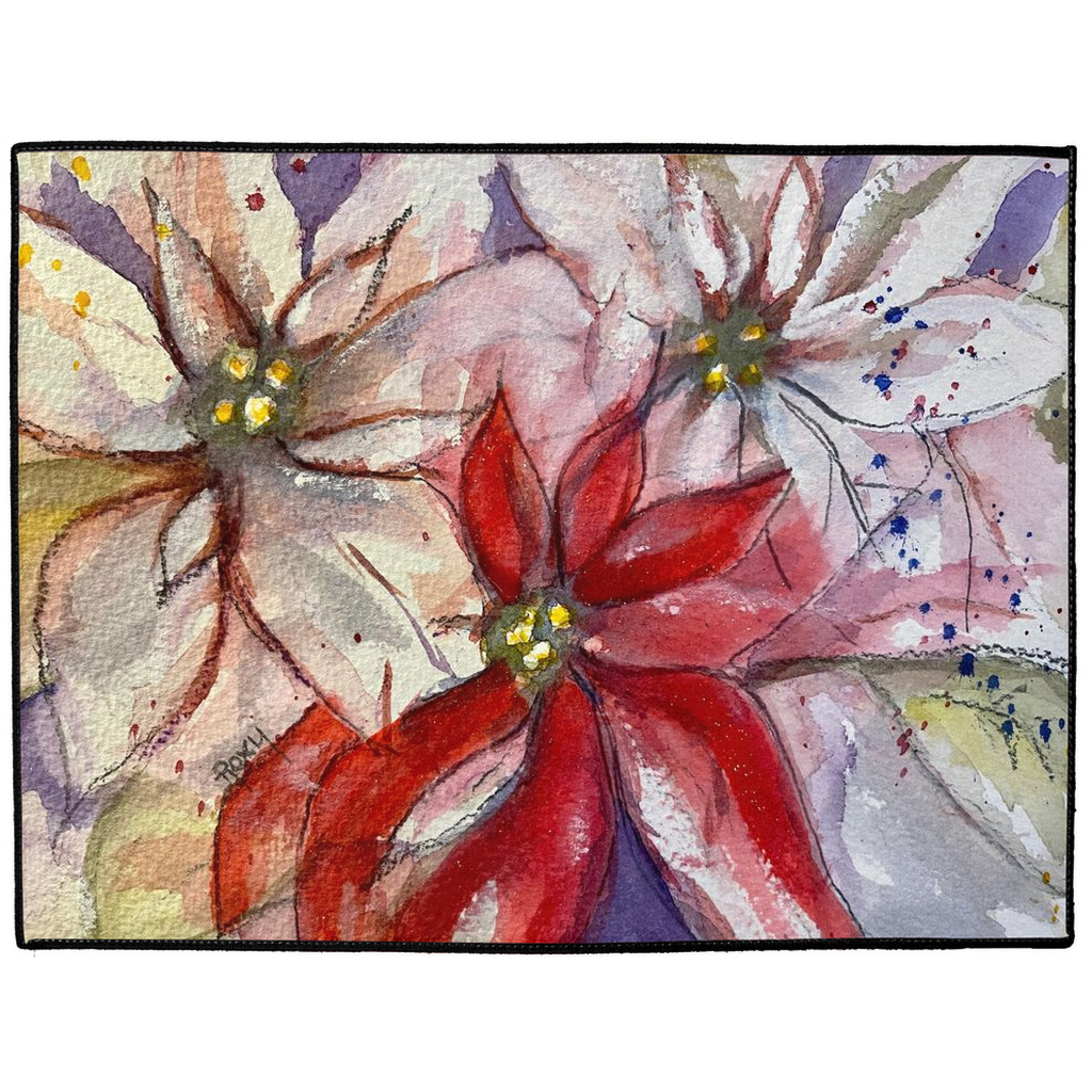 Poinsettias Indoor/Outdoor Floor Mats