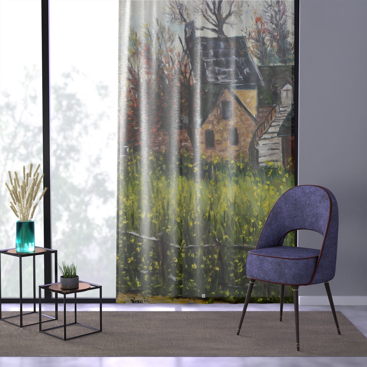 Queen's Hamlet Versailles Palace 84 x 50 inch Sheer Window Curtain