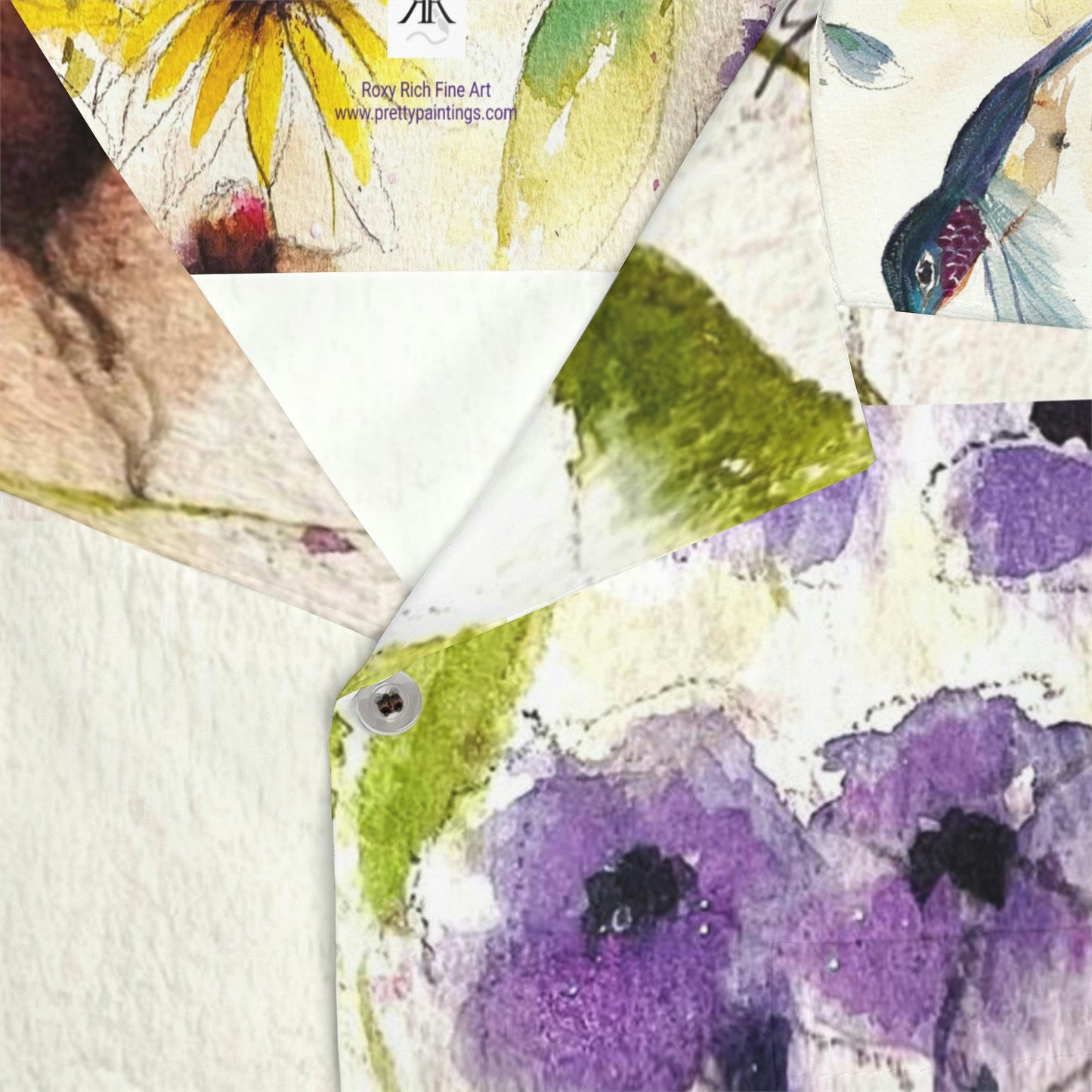 Happy Hummingbird Men's Hawaiian Shirt